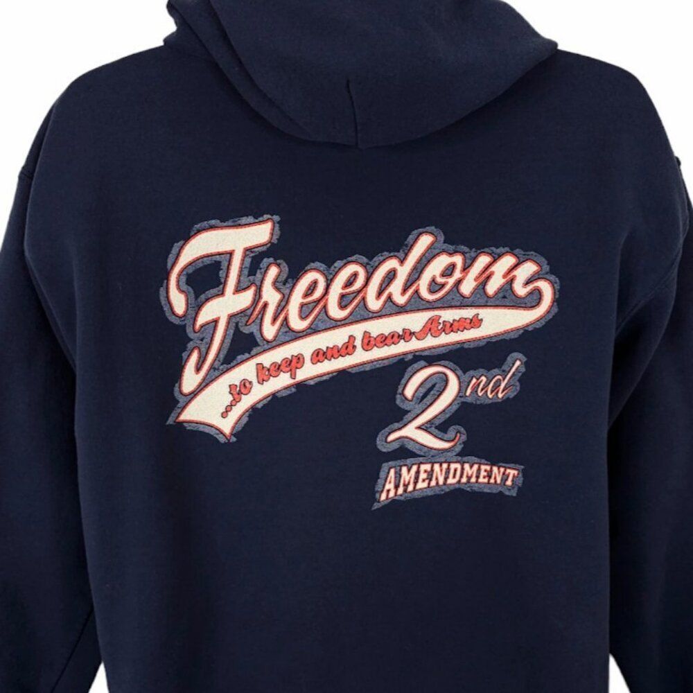 Rock Island Armory Sweatshirt Hoodie Mens Size Small Blue 2nd Amendment Freedom